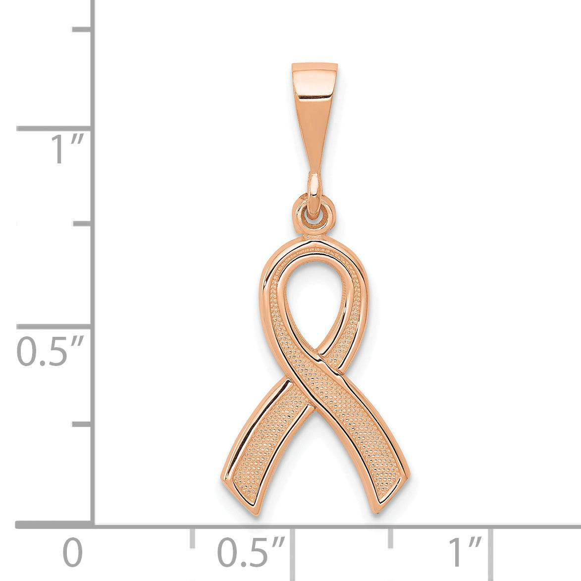 10K Rose Gold Awareness Pendant