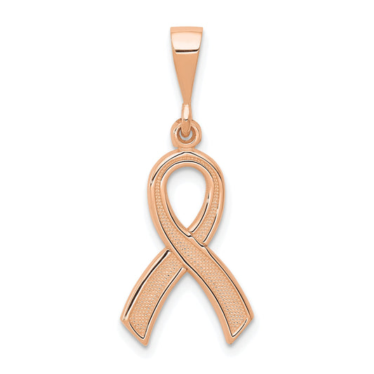 10K Rose Gold Awareness Pendant
