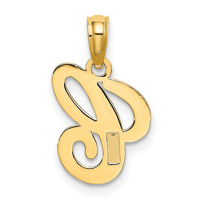 10K Yellow Gold 10K Polished C Script Initial Charm