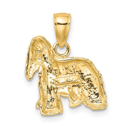 10K Yellow Gold 10K 2-D Cocker Spaniel Dog Charm