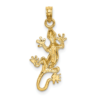 10K Yellow Gold Lizard Charm