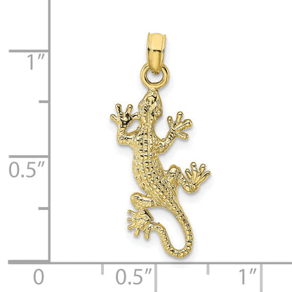 10K Yellow Gold Lizard Charm