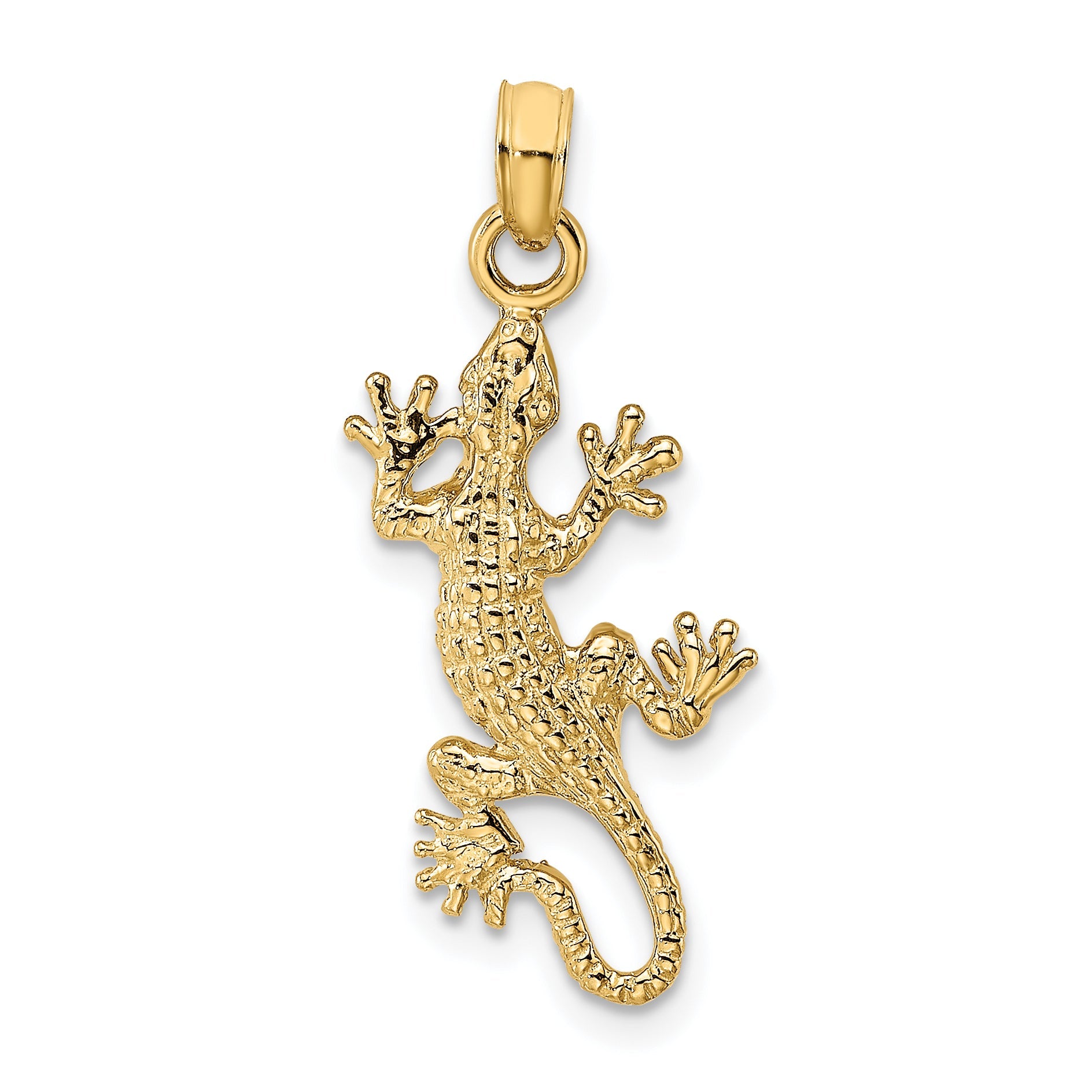 10K Yellow Gold Lizard Charm