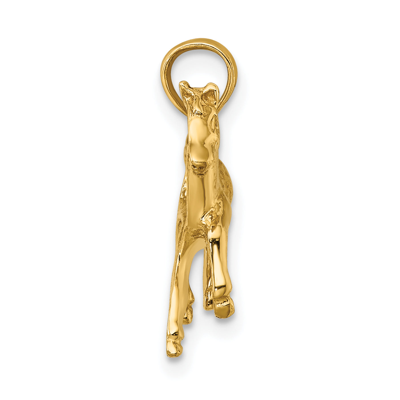 10K Yellow Gold 10K 2-D Galloping Horse Charm