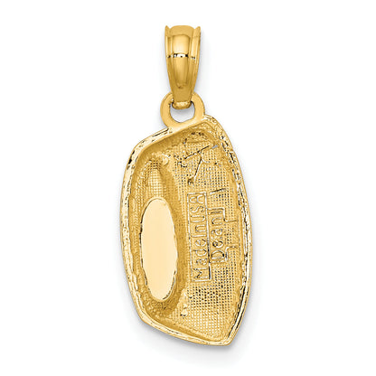 10K Yellow Gold 10K Kitty Bowl Charm