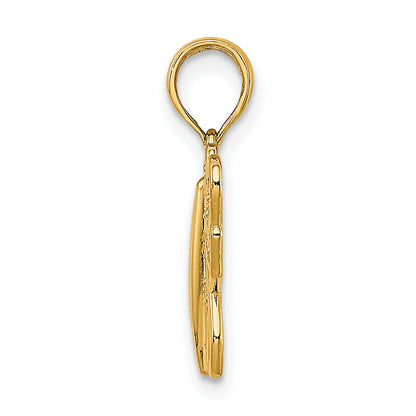 10K Yellow Gold 10K Filigree Butterfly Charm