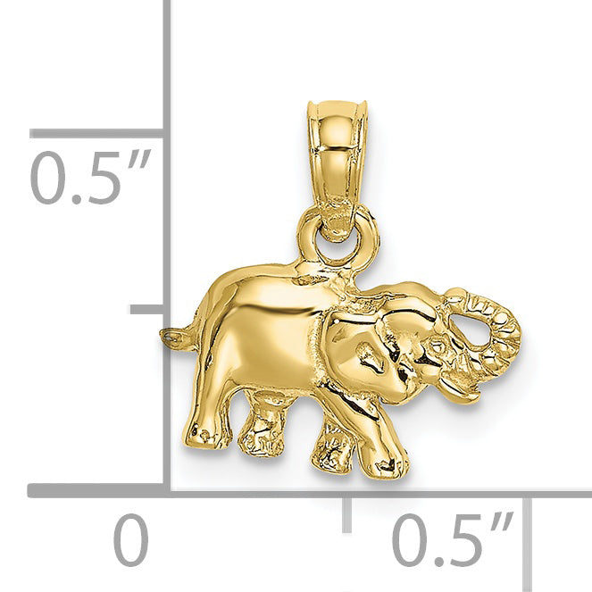 10K Yellow Gold 10K Polished Small Elephant Charm