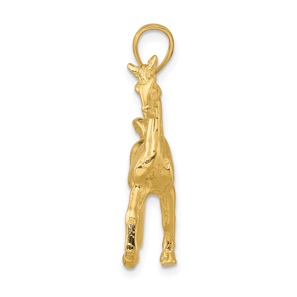 10K Yellow Gold 10K 3-D Polished Horse Charm