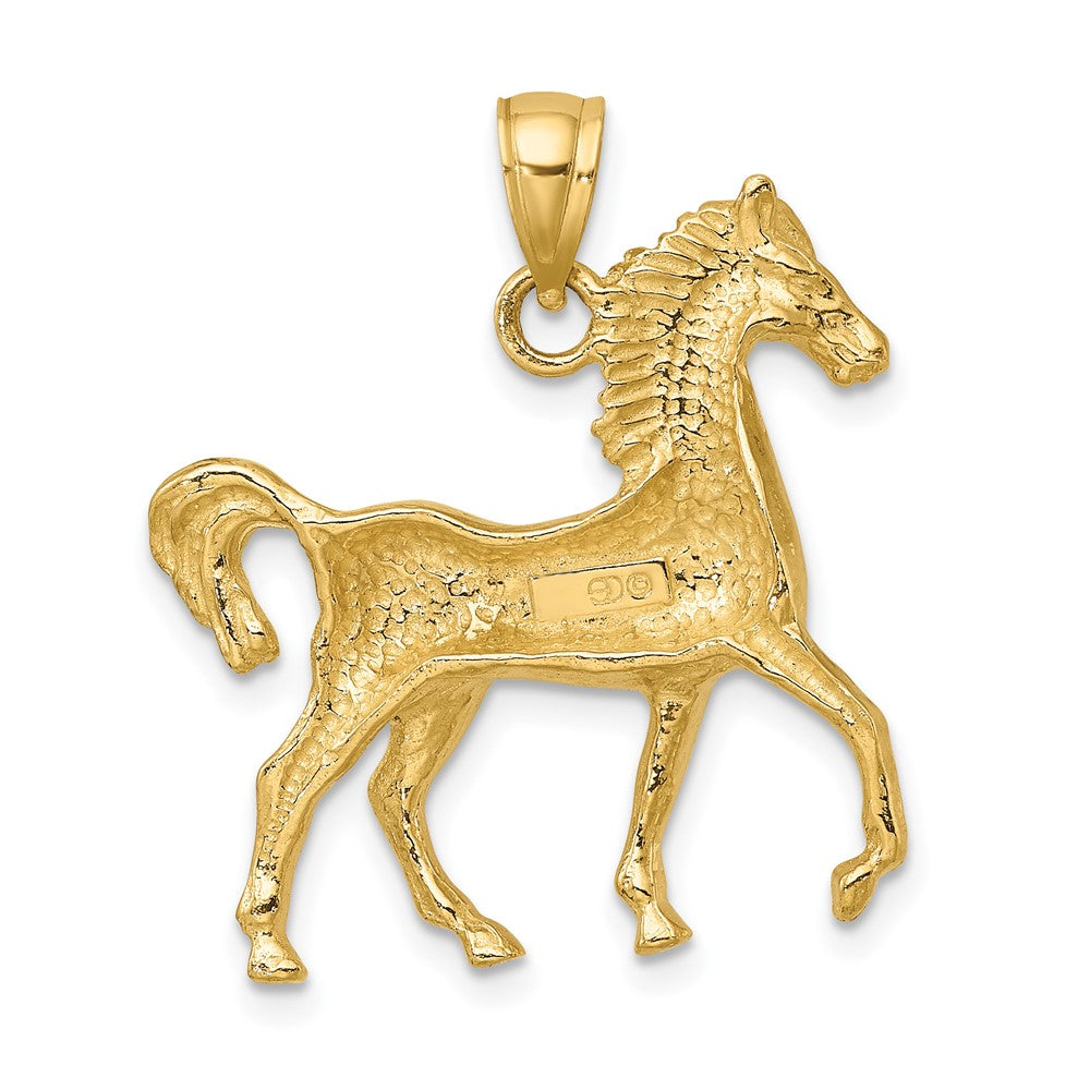10K Yellow Gold 10K 2-D Polished Horse Charm