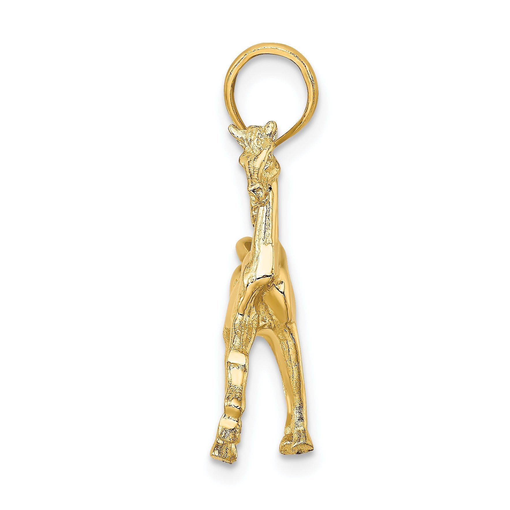 10K Yellow Gold 10K 3-D Horse Charm