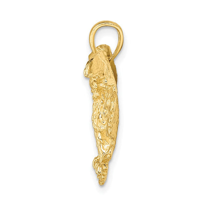 10K Yellow Gold 10K Eagle W/ Wings Spread Charm