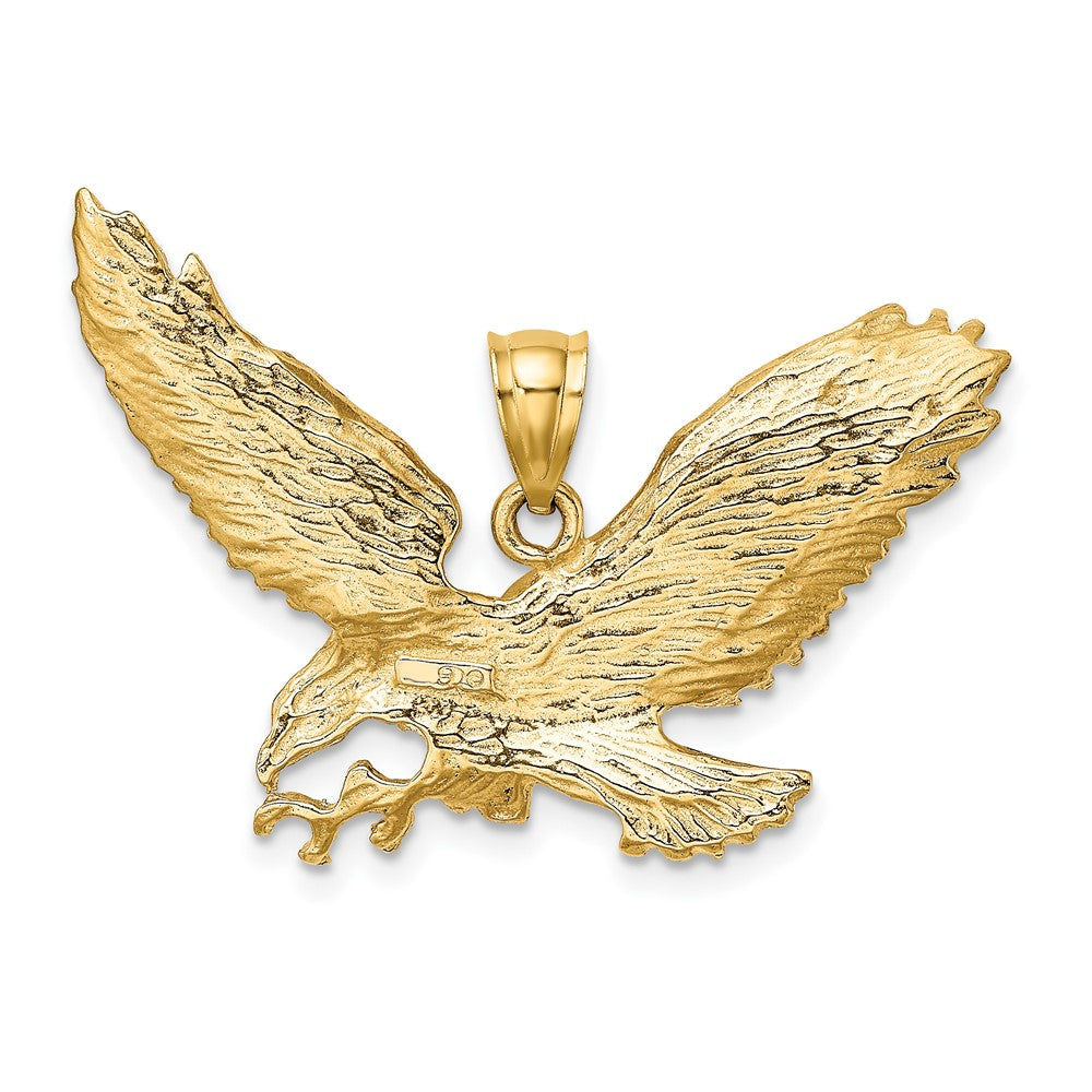 10K Yellow Gold 10Keagle W/Beak Touching Claws Charm
