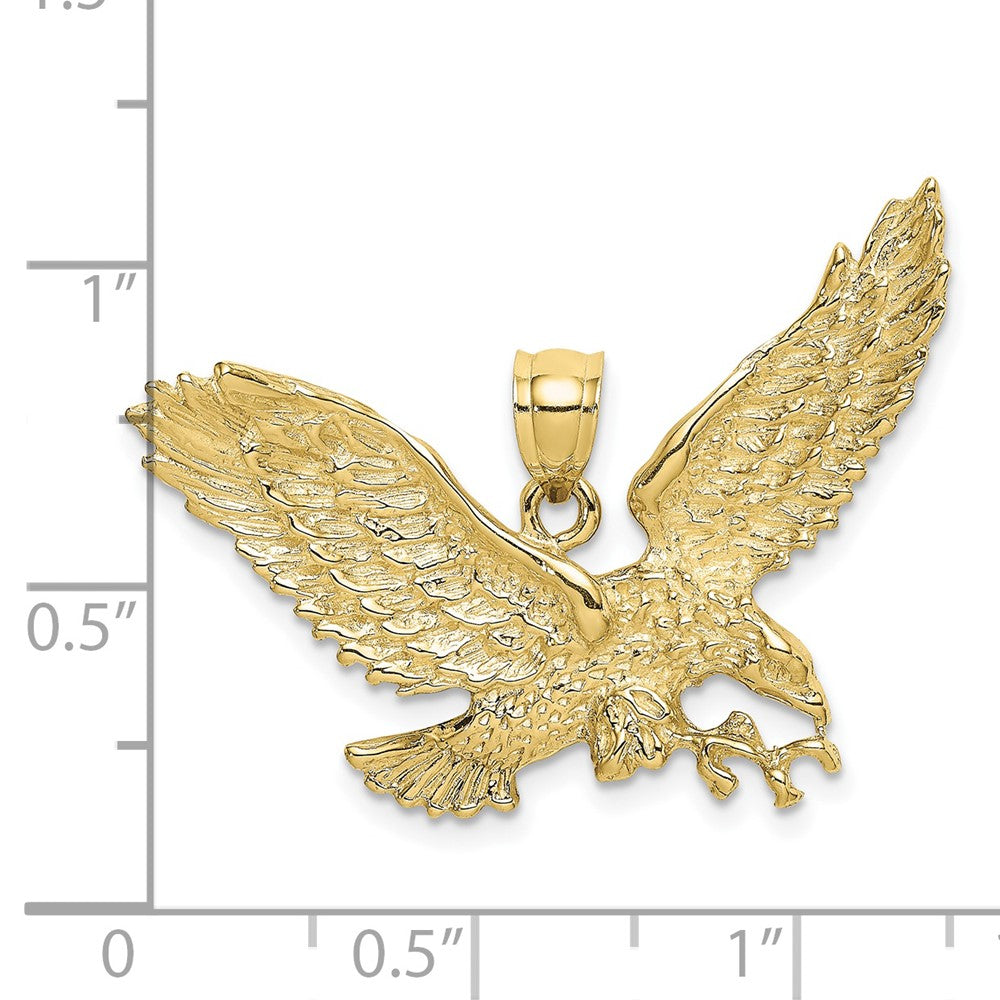 10K Yellow Gold 10Keagle W/Beak Touching Claws Charm
