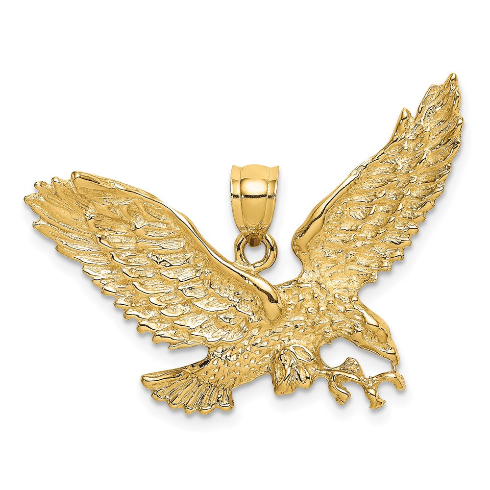 10K Yellow Gold 10Keagle W/Beak Touching Claws Charm