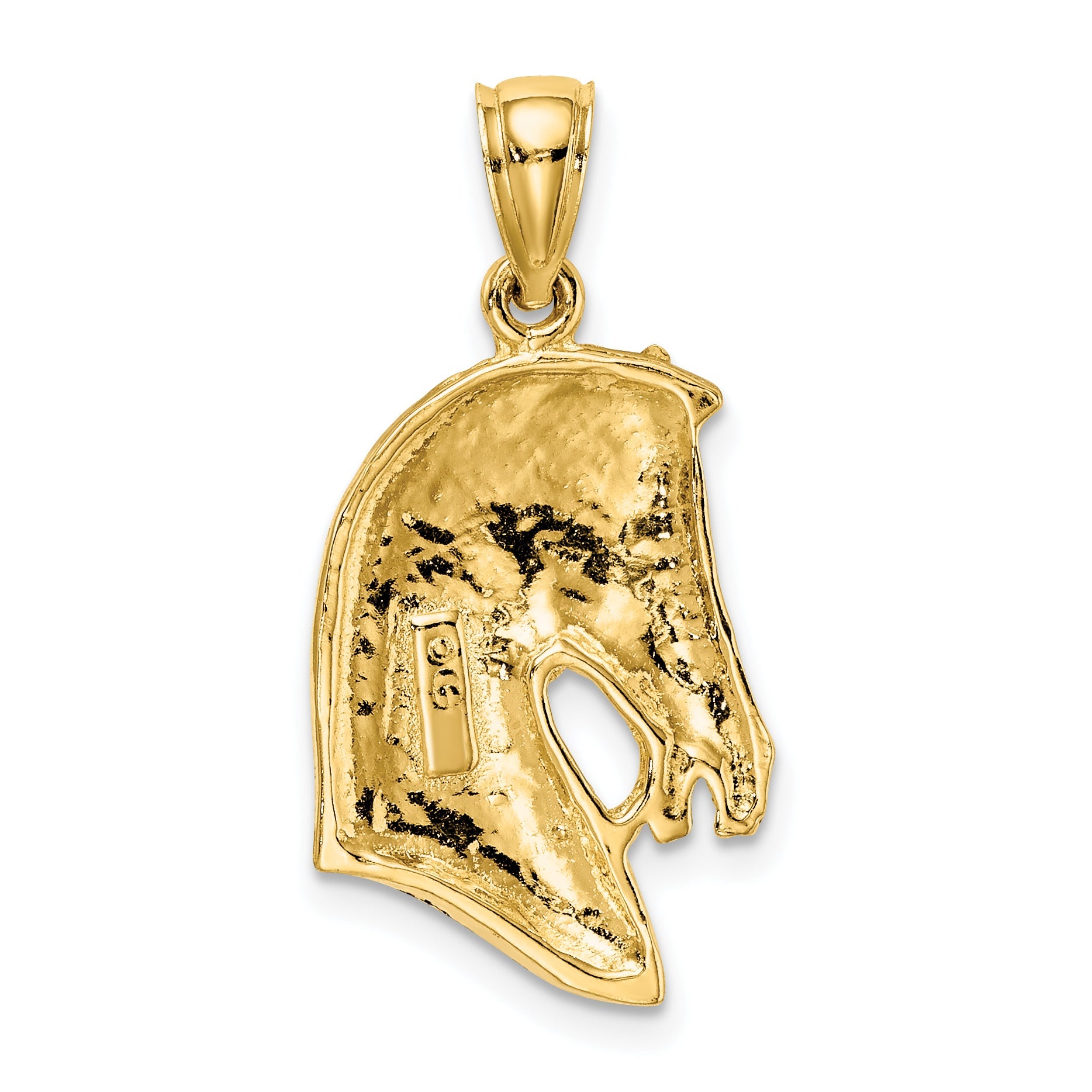 10K Yellow Gold 10K Horse Head W/Short Mane Charm