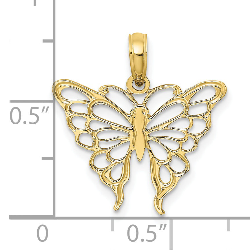 10K Yellow Gold 10K Butterfly Charm