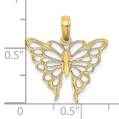 10K Yellow Gold 10K Butterfly Charm