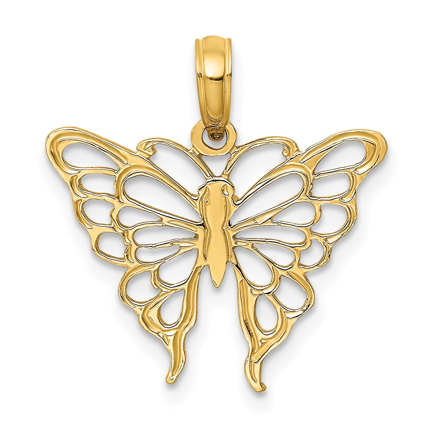 10K Yellow Gold 10K Butterfly Charm