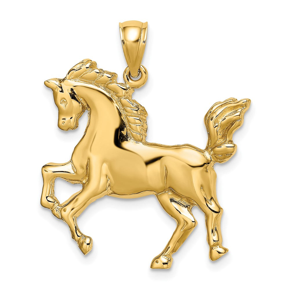 10K Yellow Gold 10K 2-D Horse Charm