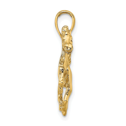 10K Yellow Gold 10K 2-D Horse Charm