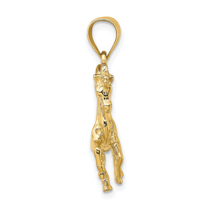 10K Yellow Gold 10K 3-D Horse Charm