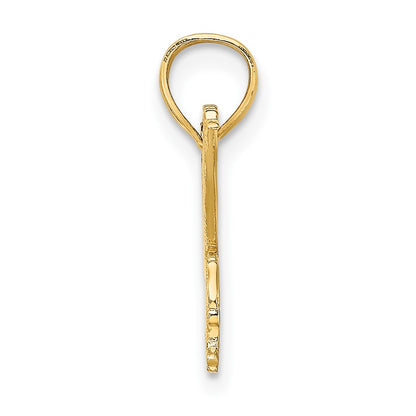 10K Yellow Gold 10K Flat Engraved Eagle Charm