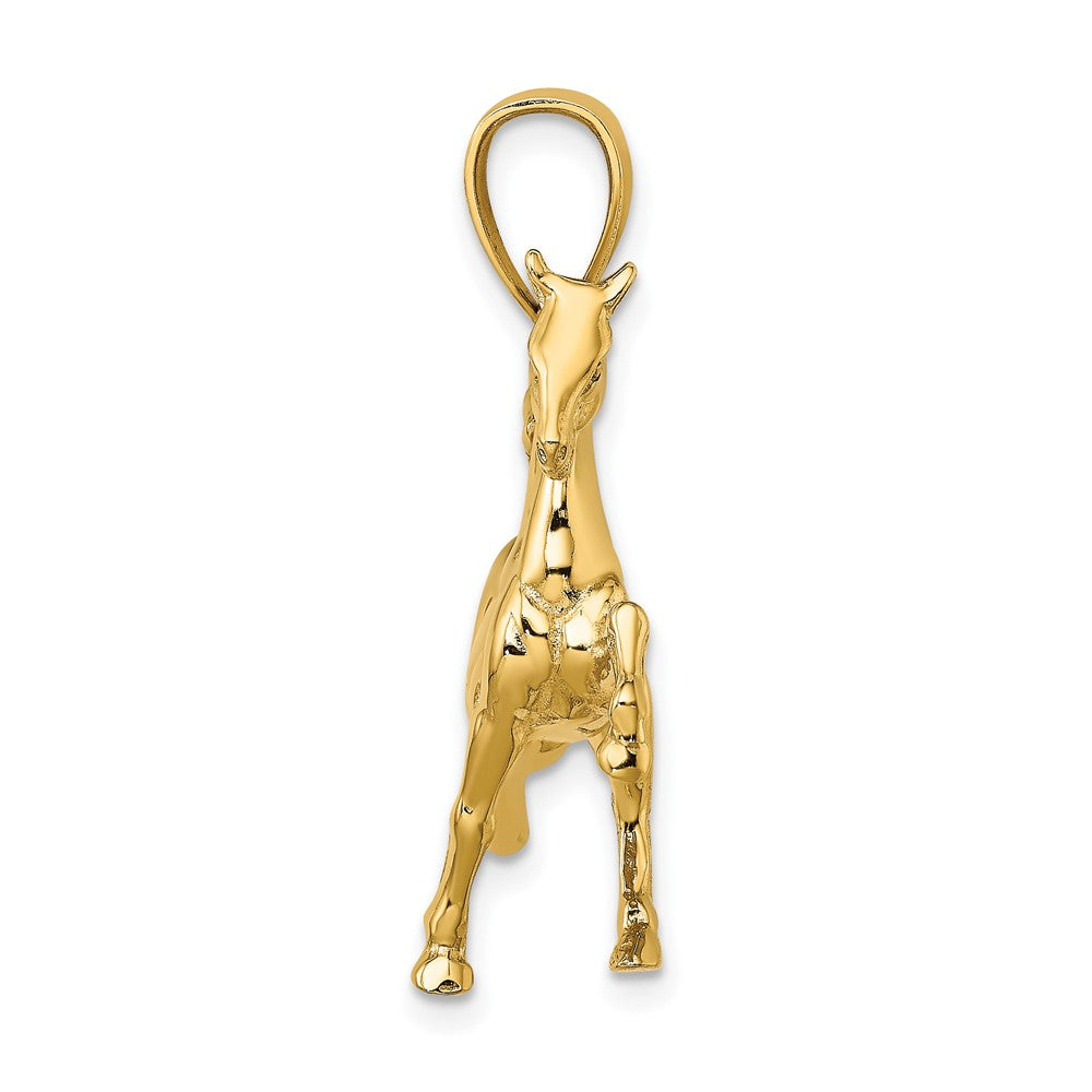 10K Yellow Gold 10K 3-D Tennessee Walking Horse Charm