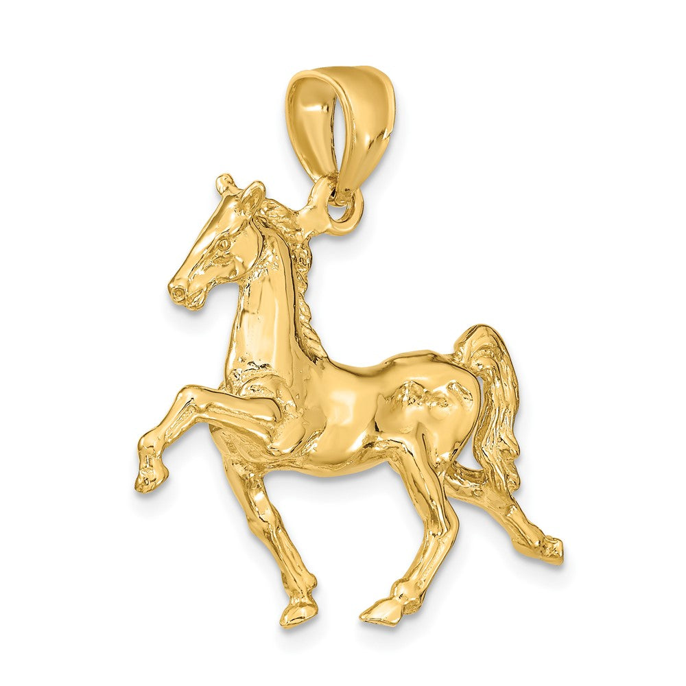 10K Yellow Gold 10K 3-D Tennessee Walking Horse Charm