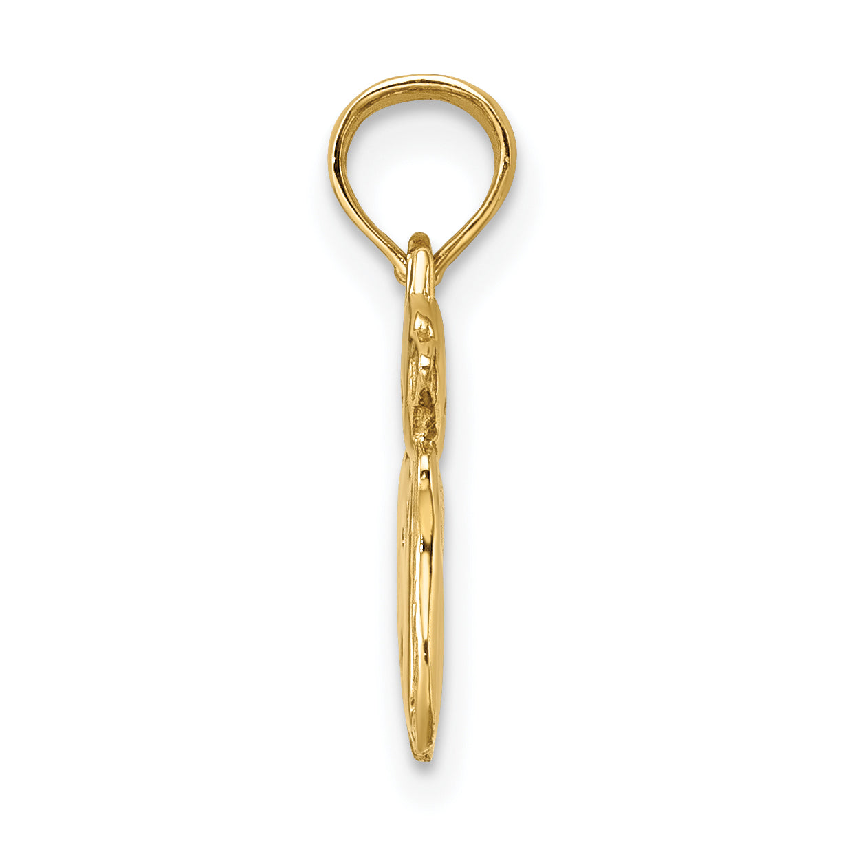 10K Yellow Gold 10K 3-D Polished Two Kittens Charm