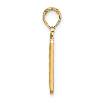 10K Yellow Gold 10K W/ Enamel Bingo Card Charm