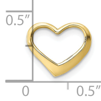 10K Yellow Gold 10K Floating Heart Charm