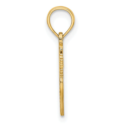 10K Yellow Gold 10K Heart W/ Love Birds Charm