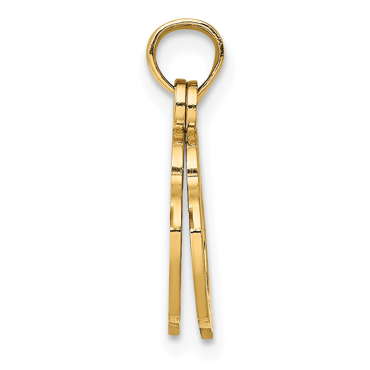 10K Yellow Gold 10K Moveable Handcuffs Charm