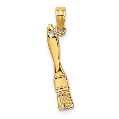 10K Yellow Gold 10K 3-D Paint Brush Charm