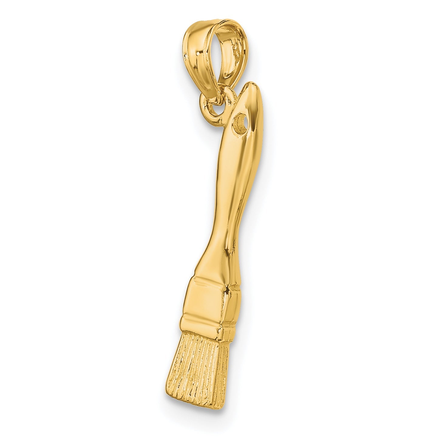 10K Yellow Gold 10K 3-D Paint Brush Charm