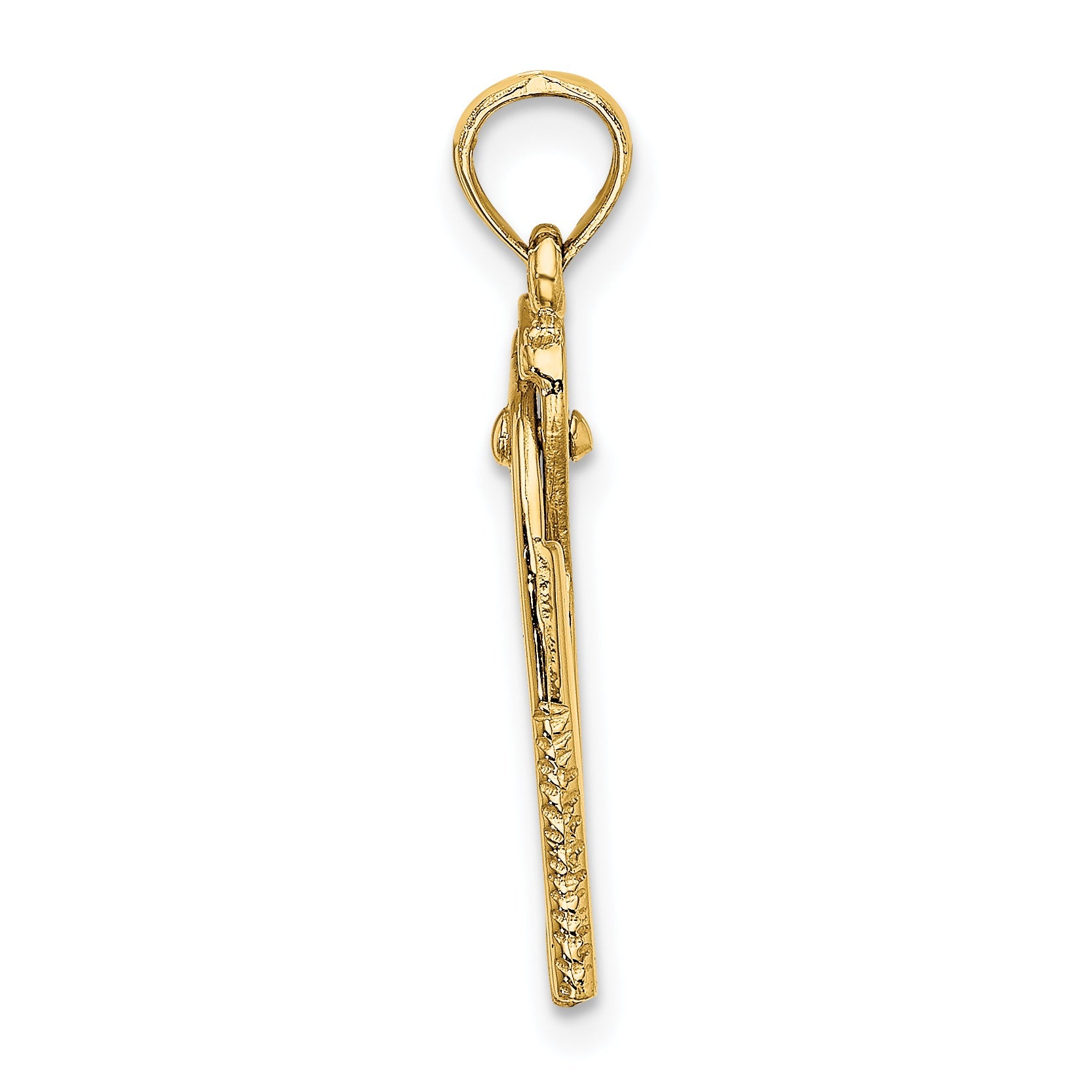 10K Yellow Gold 10K 3-D Moveable Locking Wrench Charm