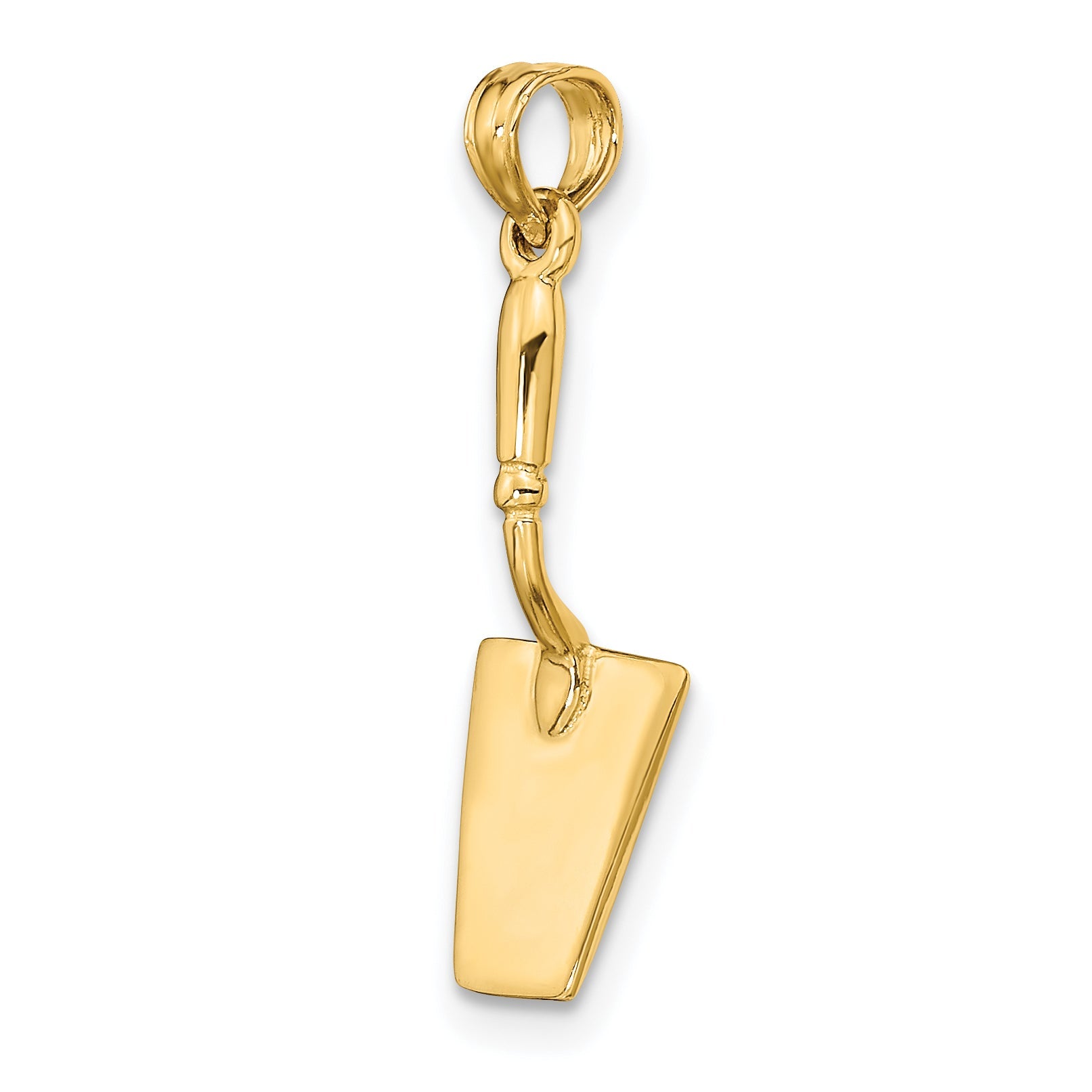 10K Yellow Gold 10K 3-D Concrete Tool Spatula Charm