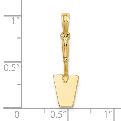 10K Yellow Gold 10K 3-D Concrete Tool Spatula Charm