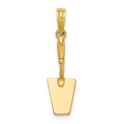 10K Yellow Gold 10K 3-D Concrete Tool Spatula Charm