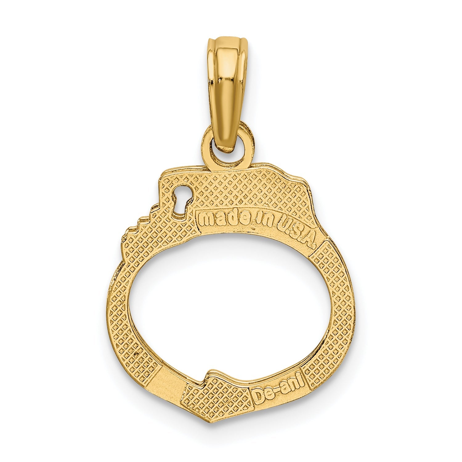 10K Yellow Gold 10K Moveable Handcuffs Charm