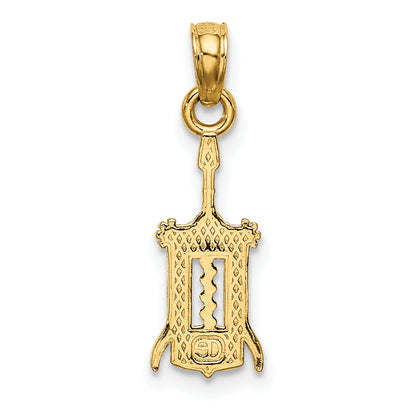 10K Yellow Gold 10K Wine Opener Charm
