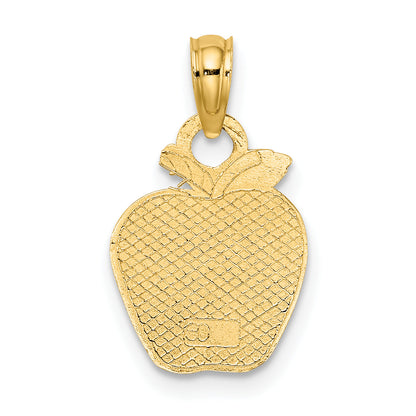 10K Yellow Gold 10K Polished Apple Charm