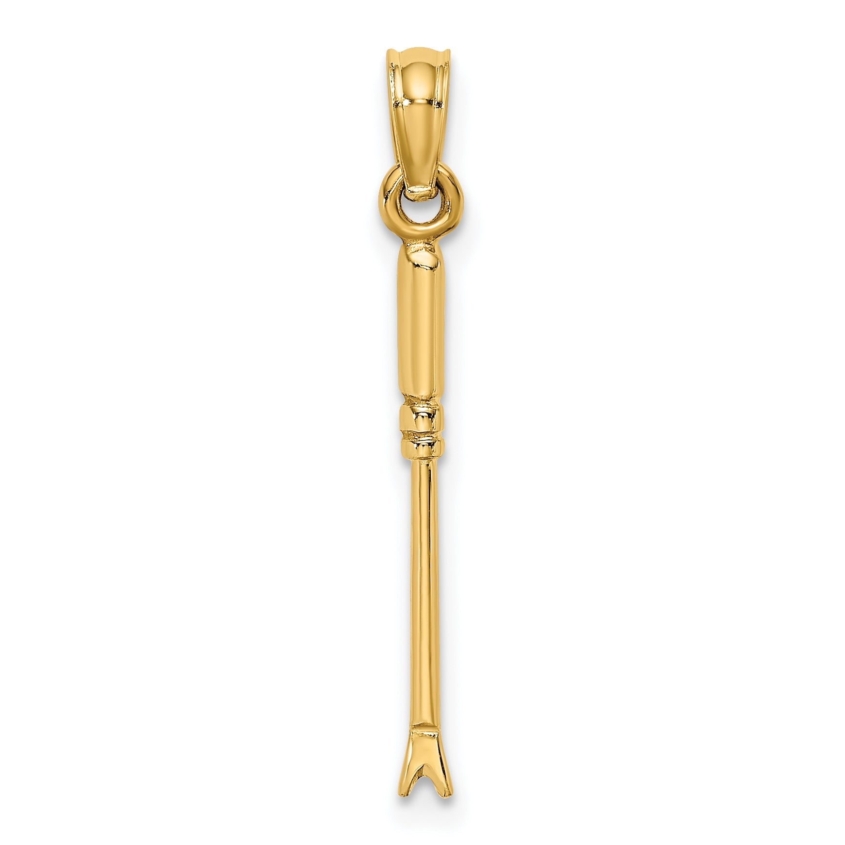 10K Yellow Gold 10K 3-D Weeding Garden Tool Charm