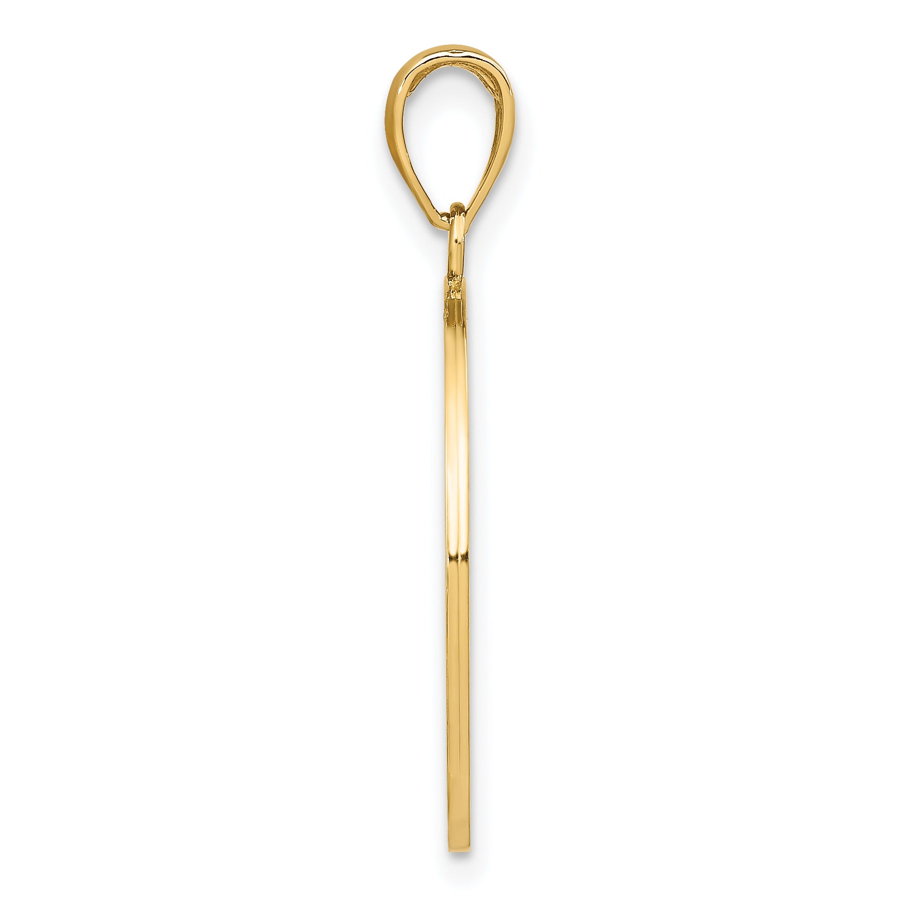 10K Yellow Gold 10K Large Tree Of Life In Round Frame Charm