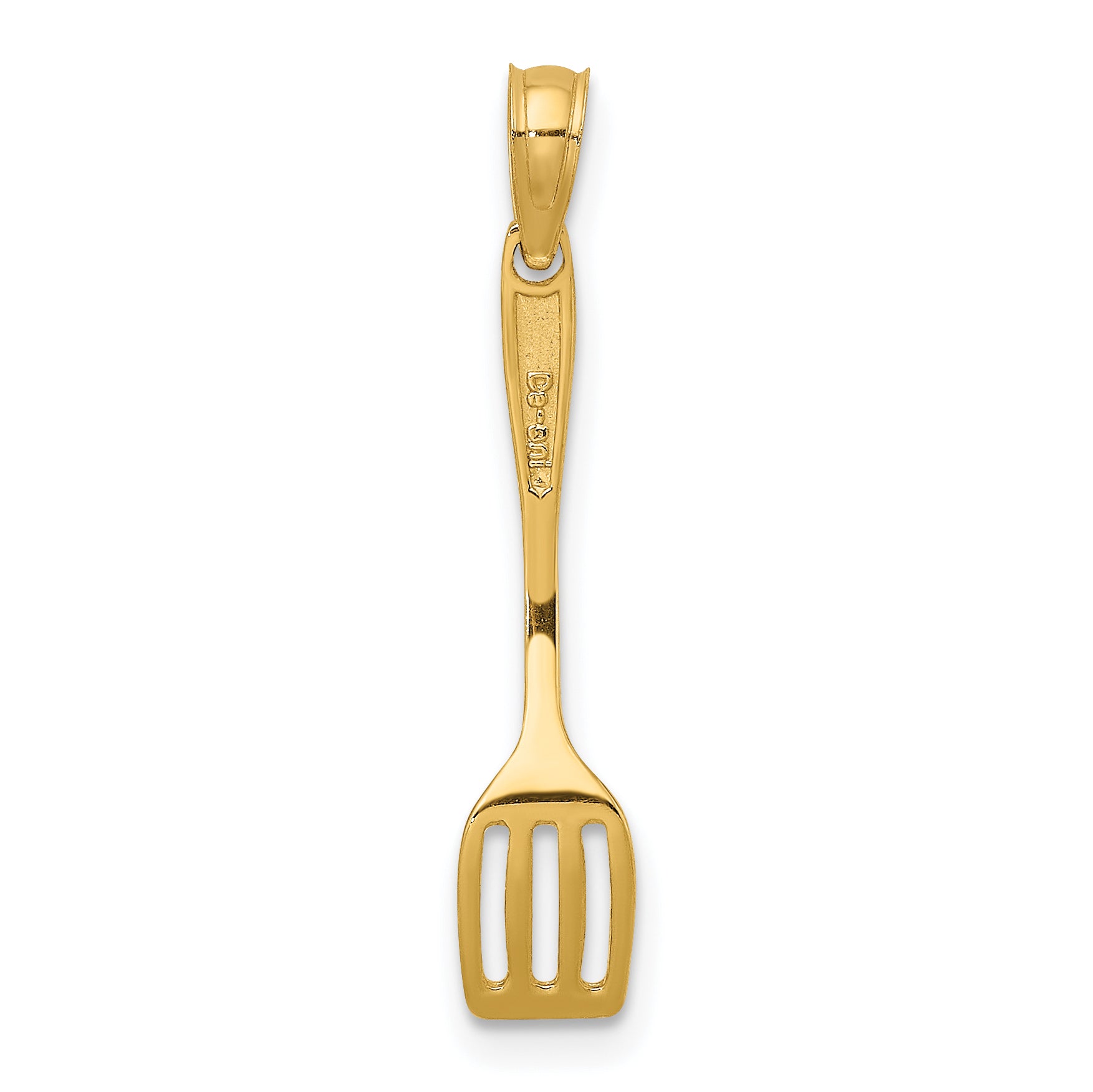 10K Yellow Gold 10K 3-D Polished Spatula Charm