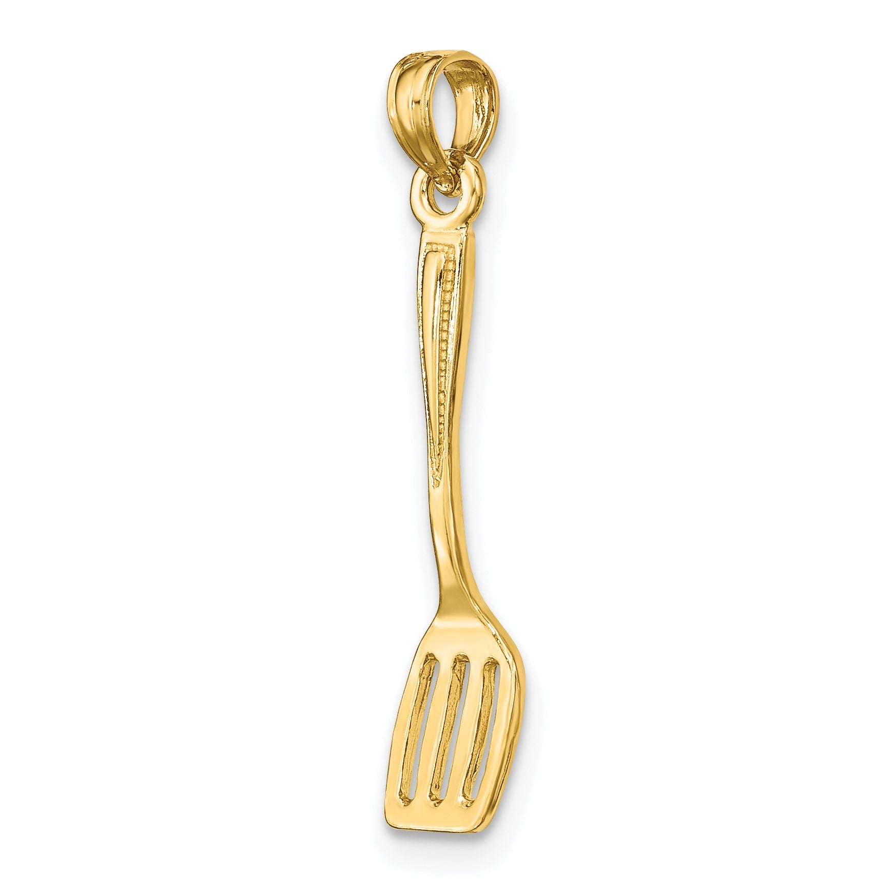10K Yellow Gold 10K 3-D Polished Spatula Charm