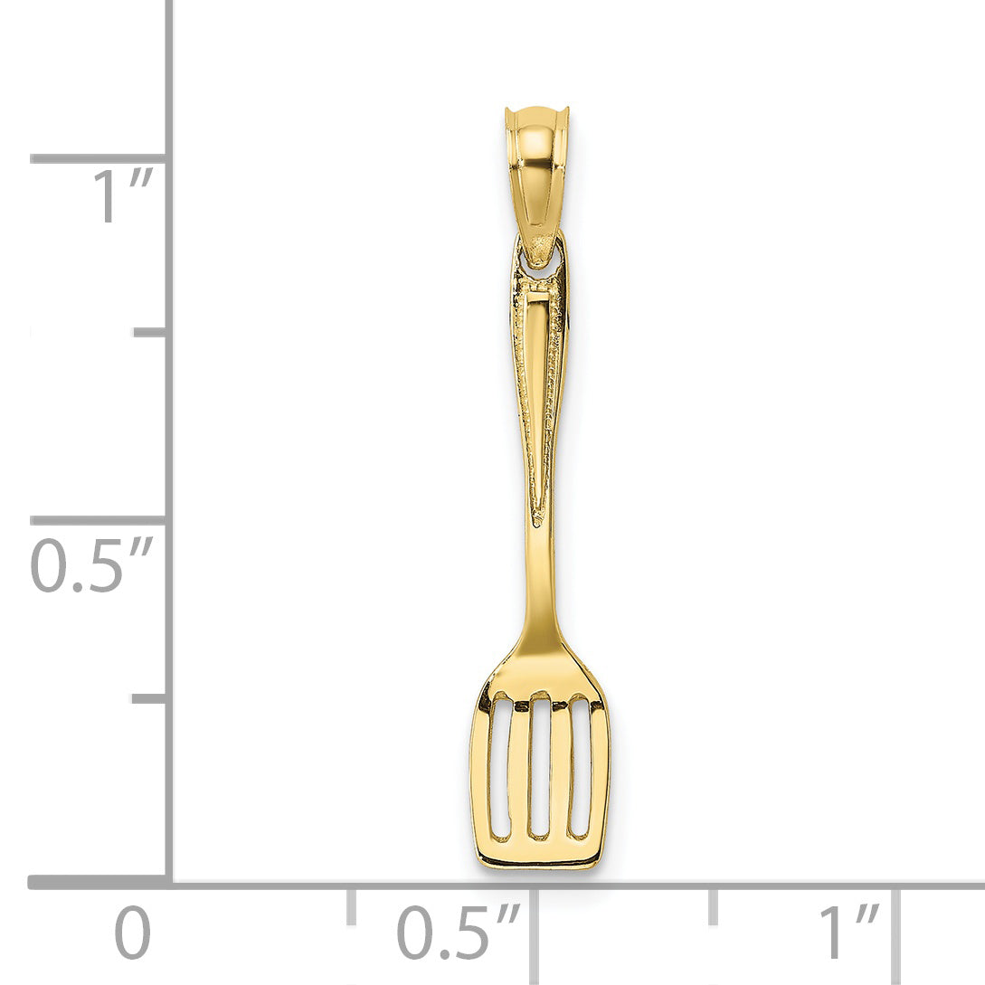 10K Yellow Gold 10K 3-D Polished Spatula Charm