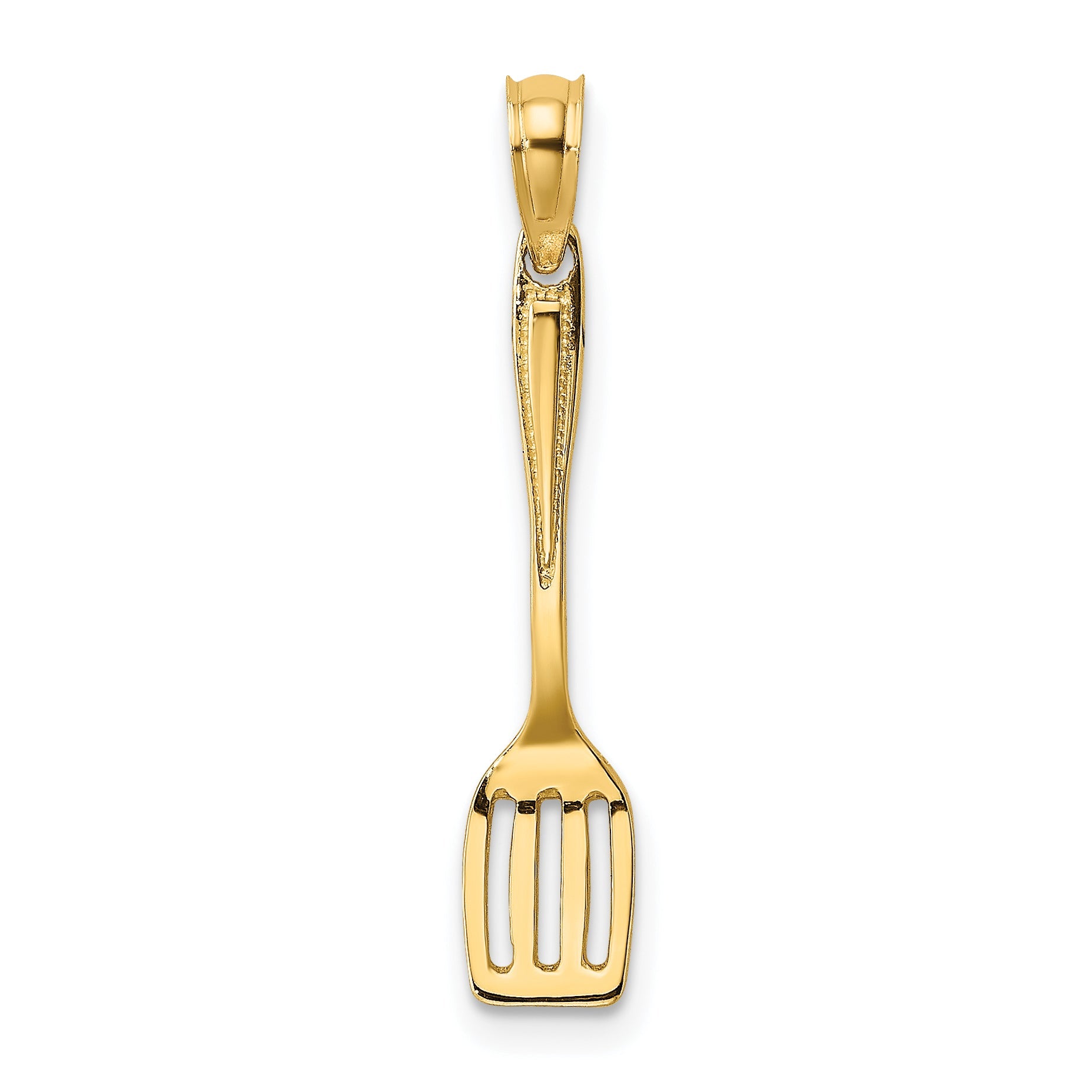 10K Yellow Gold 10K 3-D Polished Spatula Charm