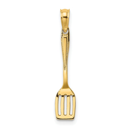 10K Yellow Gold 10K 3-D Polished Spatula Charm