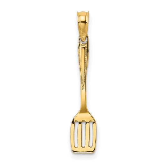 10K Yellow Gold 10K 3-D Polished Spatula Charm